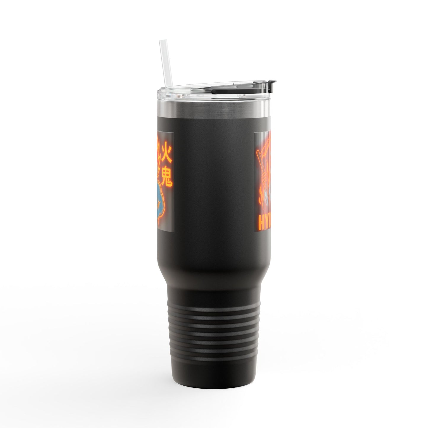 Insulated Travel Mug, Grim Reaper, Stainless Steel, Jumbo, Tumbler 40oz, with Lid and Straw, Polar Camel,