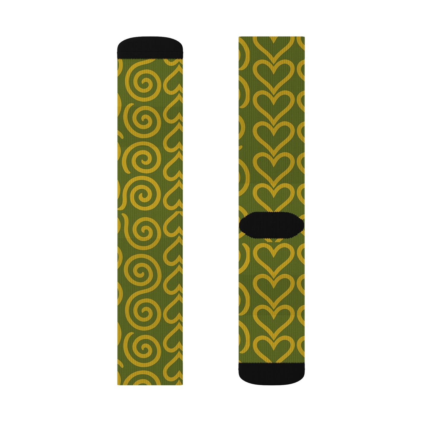 Signal Lock: Calcetines Resonance, calzado de sublimación único, calcetines con estampado vibrante, diseño geométrico vintage y moderno, regalo para hombres y mujeres, amantes de la moda.