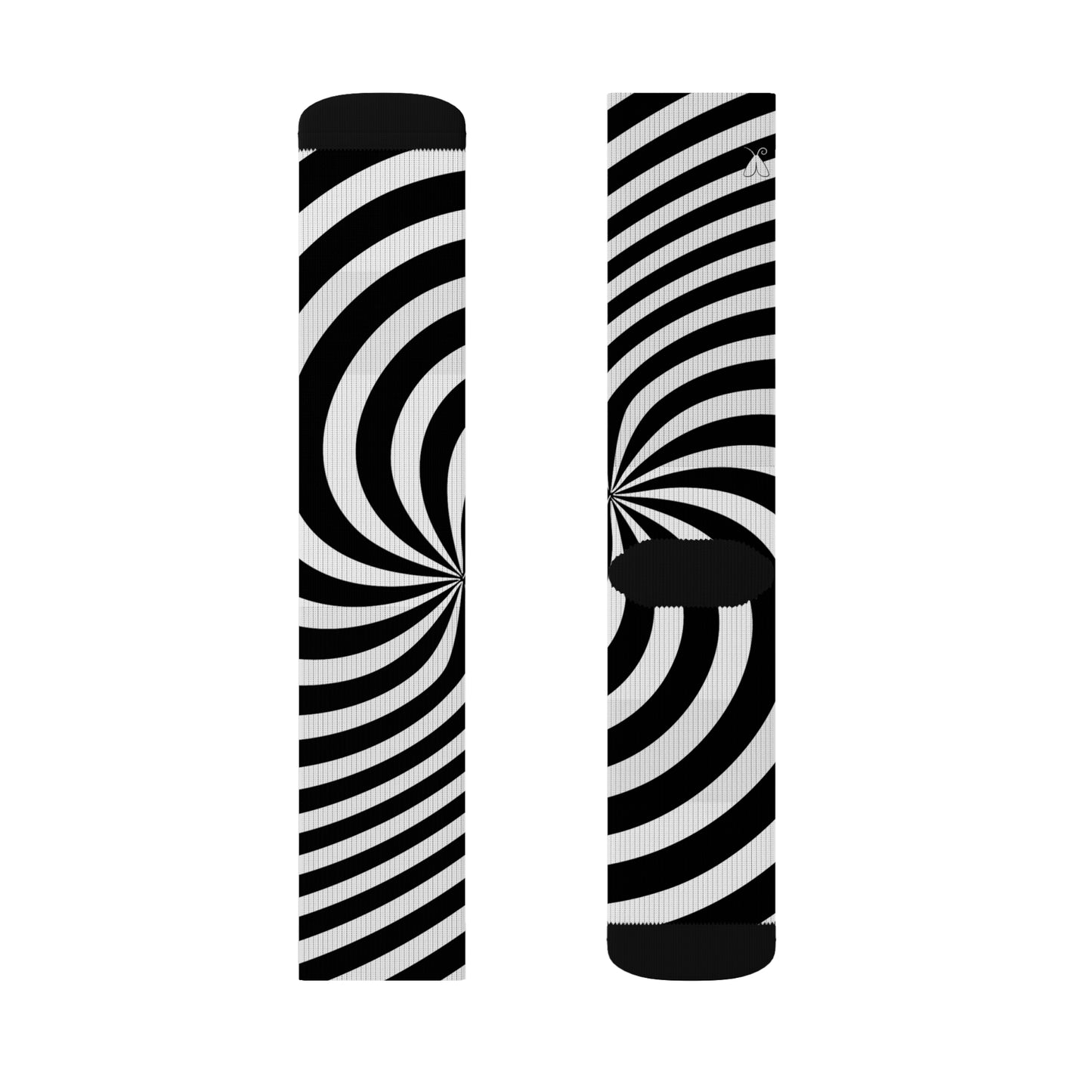 Signal: Directive Socks – Op Art Sublimation Socks, Psychedelic Funky Sockwear, Optical Illusion Stockings, Retro Print Sox, Geometric Pattern Novelty Footwear