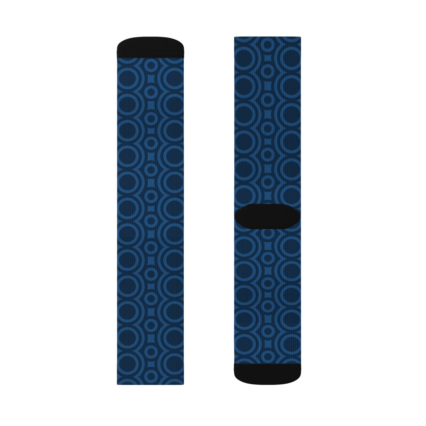 Calcetines Signal:Lock – Calcetines deportivos geométricos azules | Calcetines estampados | Calcetines deportivos elegantes, regalo de moda para él, ropa de moda para ella, calcetines cómodos para cualquier ocasión