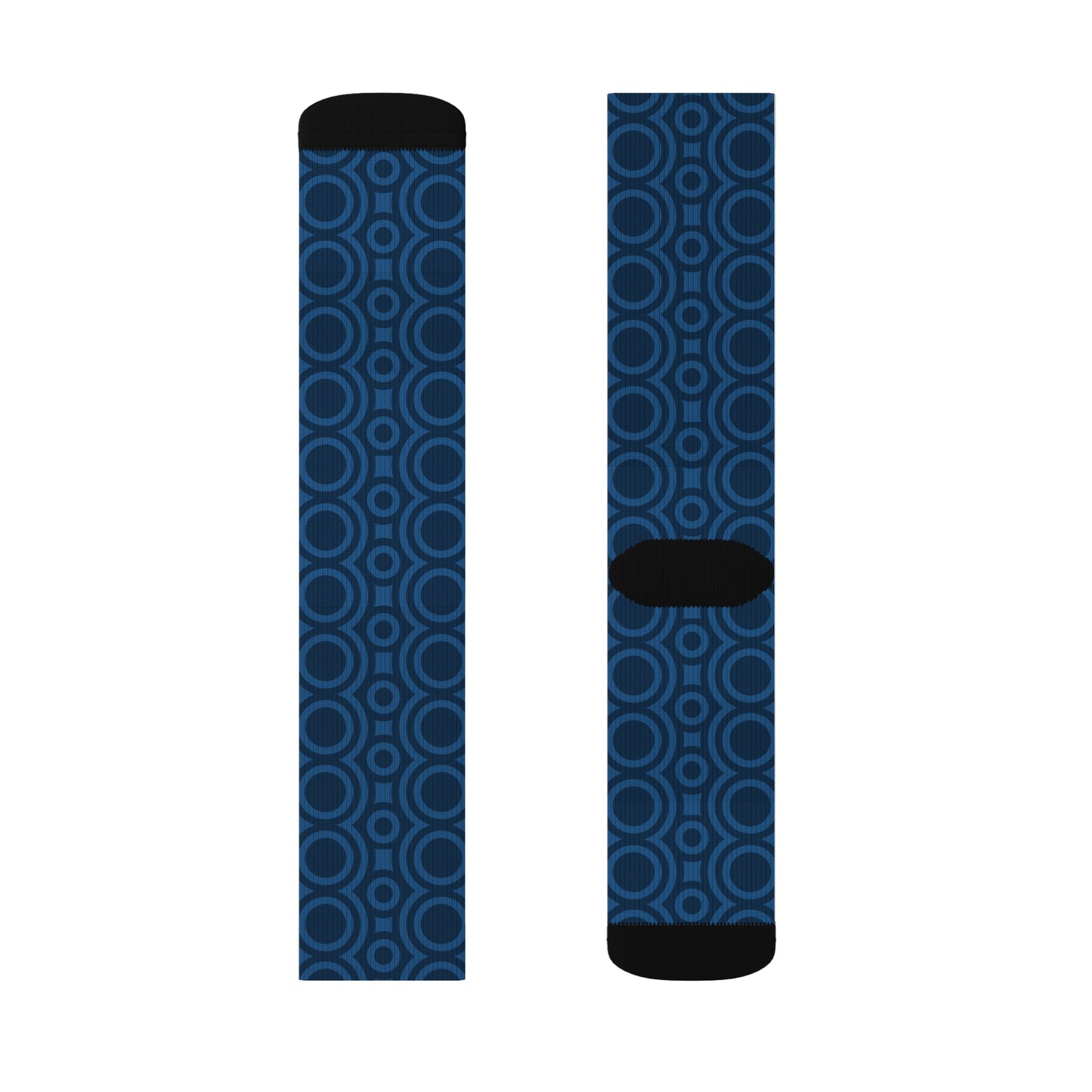 Calcetines Signal:Lock – Calcetines deportivos geométricos azules | Calcetines estampados | Calcetines deportivos elegantes, regalo de moda para él, ropa de moda para ella, calcetines cómodos para cualquier ocasión