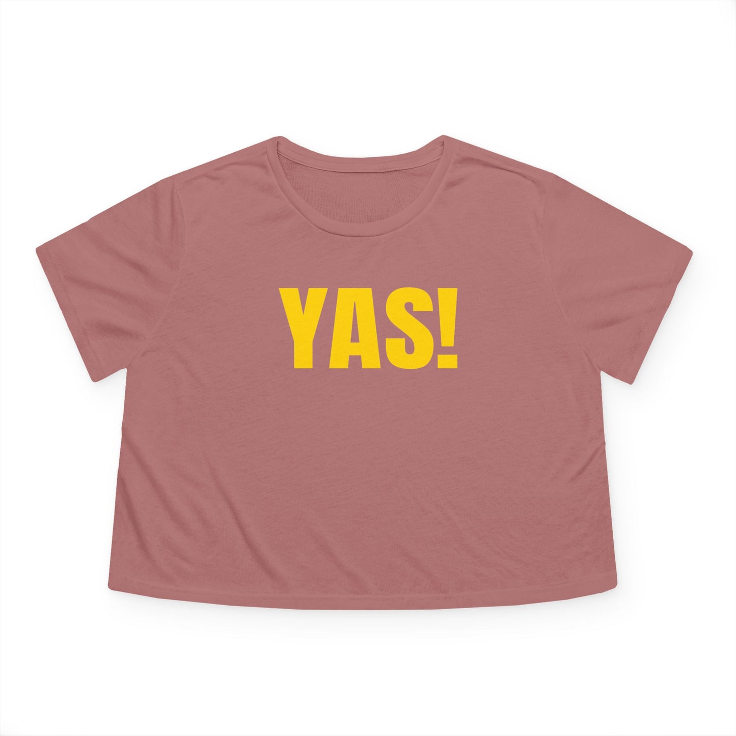 Summer YAS! Adult Women's Flowy Cropped Tee, Cute Casual Top for Summer, Gift for Her, Trendy Lounge Wear, Motivational Shirt, Confidence Booster