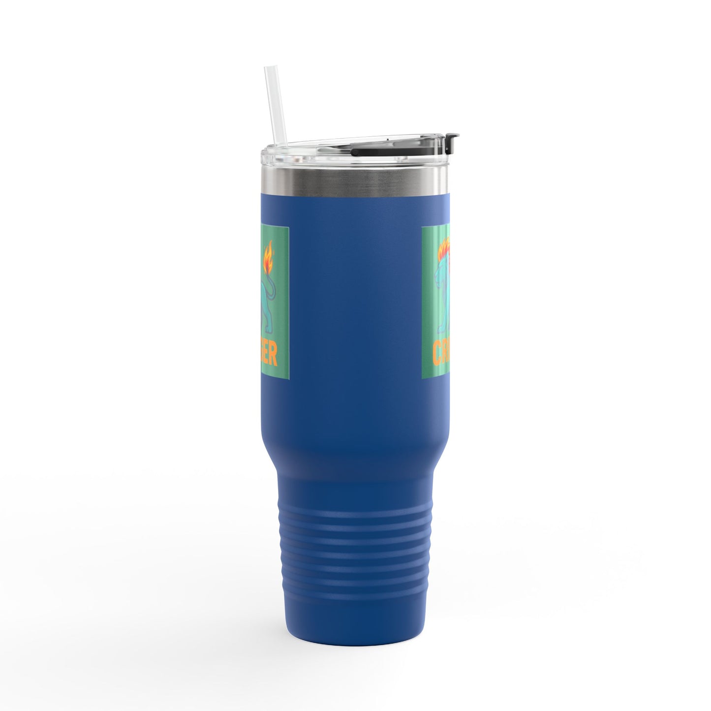 Taza de viaje térmica Fiya Trolls Cringer con diseño de la Parca, 112 ml, acero inoxidable, color camello polar
