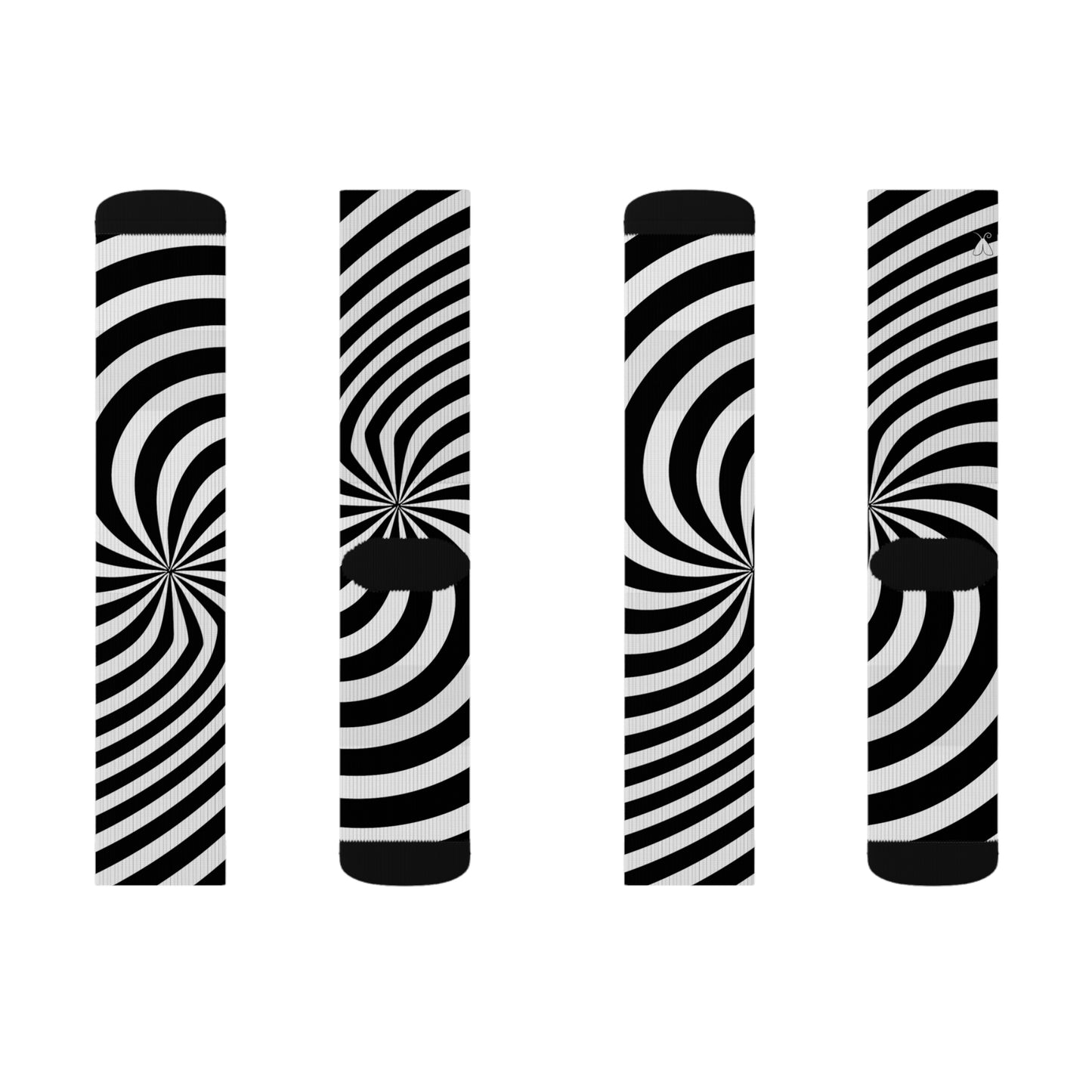 Signal: Directive Socks – Op Art Sublimation Socks, Psychedelic Funky Sockwear, Optical Illusion Stockings, Retro Print Sox, Geometric Pattern Novelty Footwear
