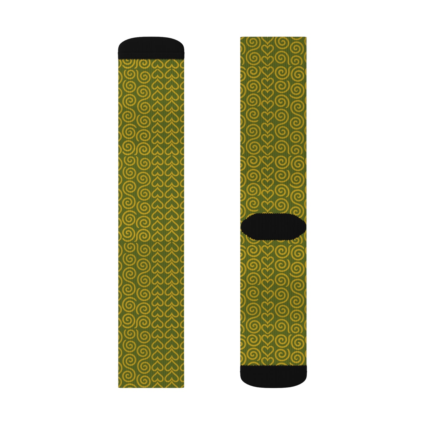 Signal Lock: Calcetines Resonance, calzado de sublimación único, calcetines con estampado vibrante, diseño geométrico vintage y moderno, regalo para hombres y mujeres, amantes de la moda.