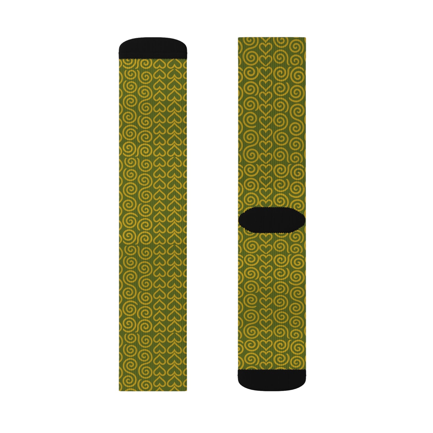 Signal Lock: Calcetines Resonance, calzado de sublimación único, calcetines con estampado vibrante, diseño geométrico vintage y moderno, regalo para hombres y mujeres, amantes de la moda.