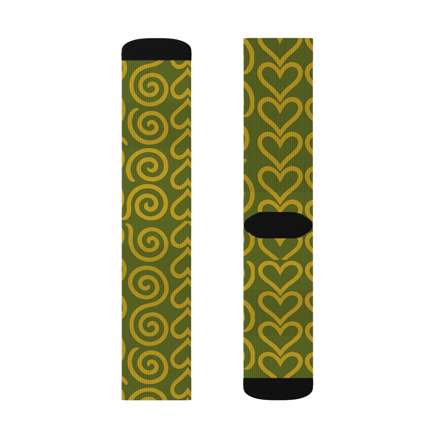 Signal Lock: Calcetines Resonance, calzado de sublimación único, calcetines con estampado vibrante, diseño geométrico vintage y moderno, regalo para hombres y mujeres, amantes de la moda.