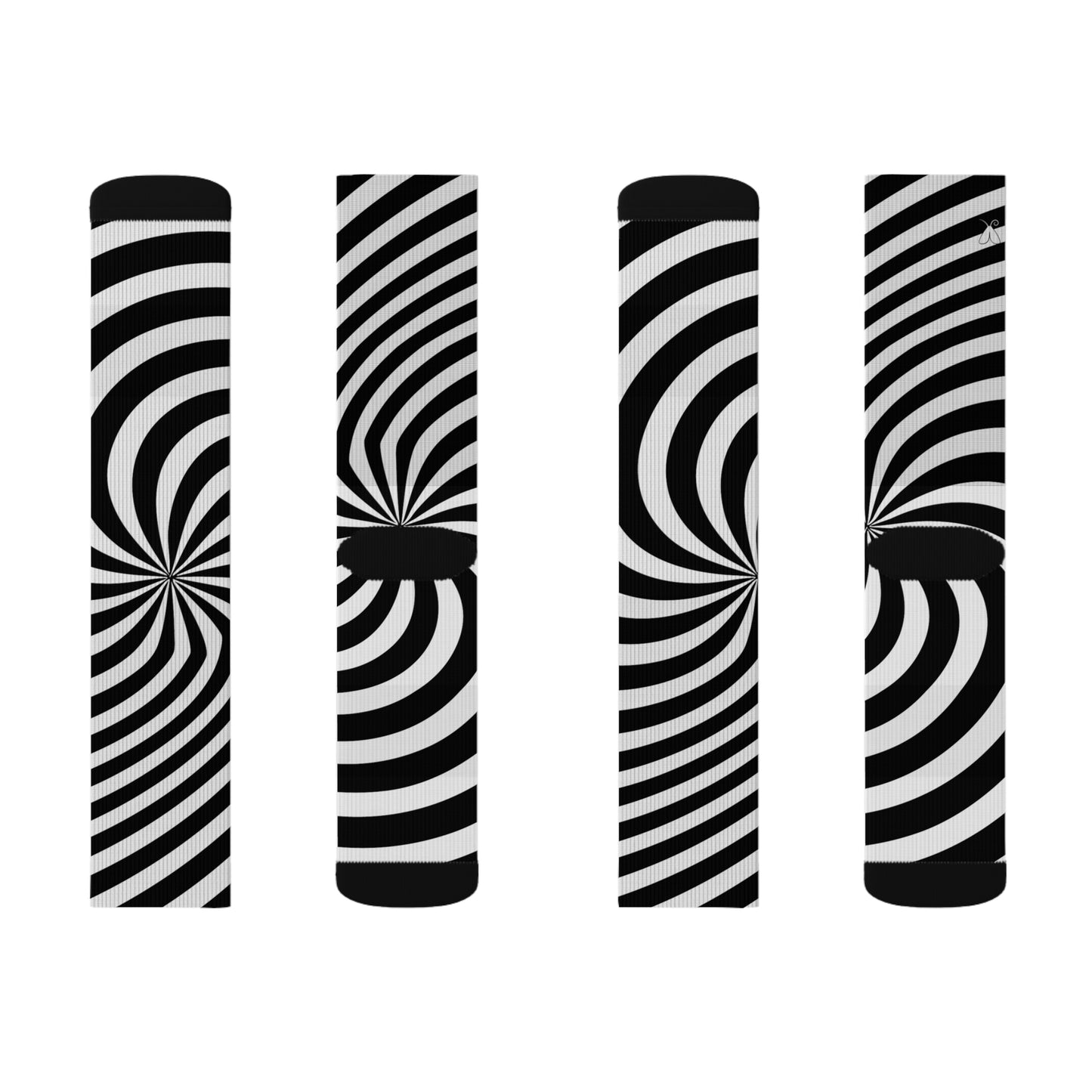 Signal: Directive Socks – Op Art Sublimation Socks, Psychedelic Funky Sockwear, Optical Illusion Stockings, Retro Print Sox, Geometric Pattern Novelty Footwear