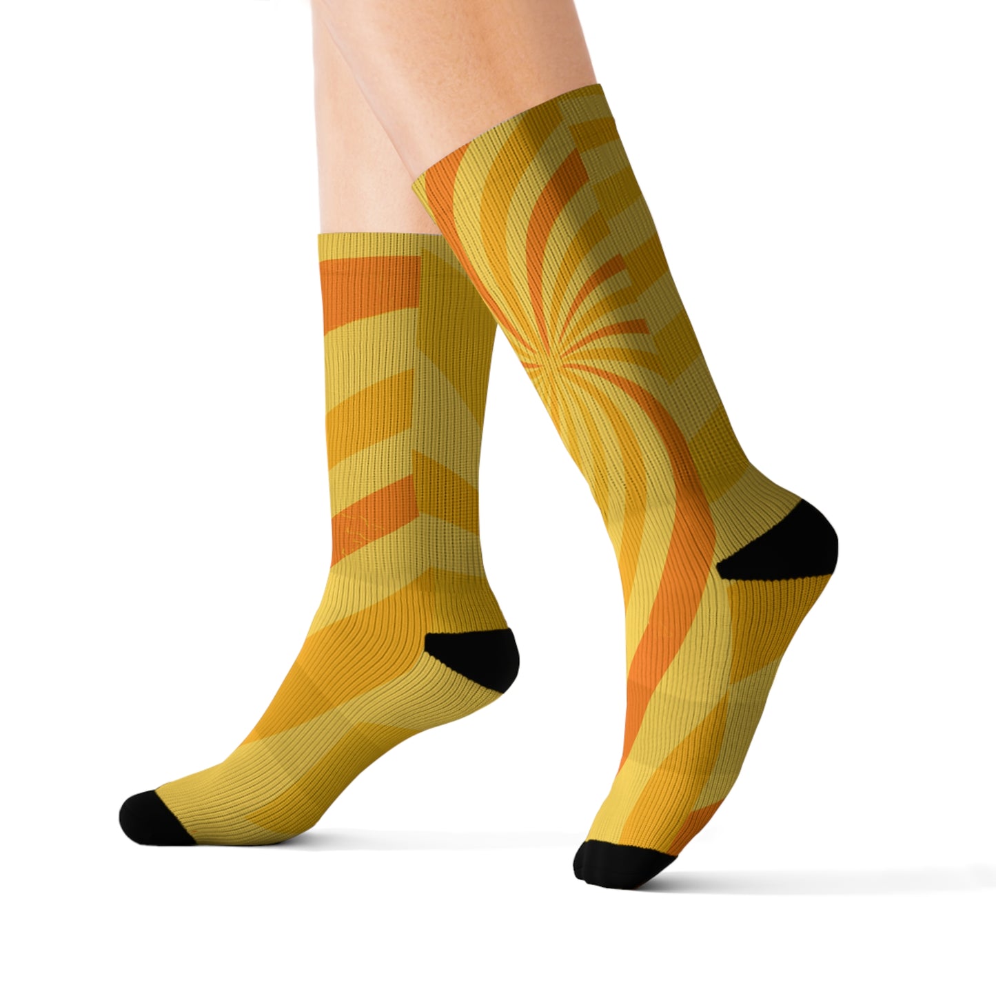 Signal: Burst – Lustige und lebendige Sublimationssocken, einzigartiges Design, tolle Geschenkidee, farbenfrohes Schuhwerk,