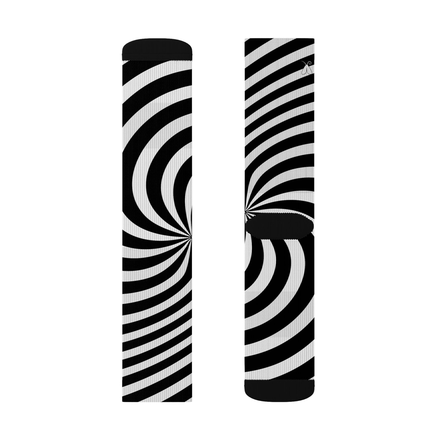 Signal: Directive Socks – Op Art Sublimation Socks, Psychedelic Funky Sockwear, Optical Illusion Stockings, Retro Print Sox, Geometric Pattern Novelty Footwear