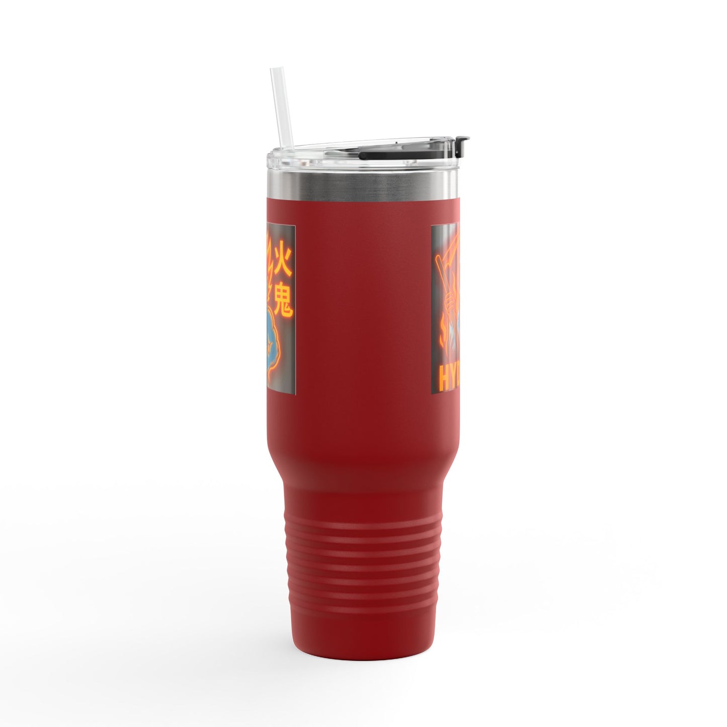 Insulated Travel Mug, Grim Reaper, Stainless Steel, Jumbo, Tumbler 40oz, with Lid and Straw, Polar Camel,