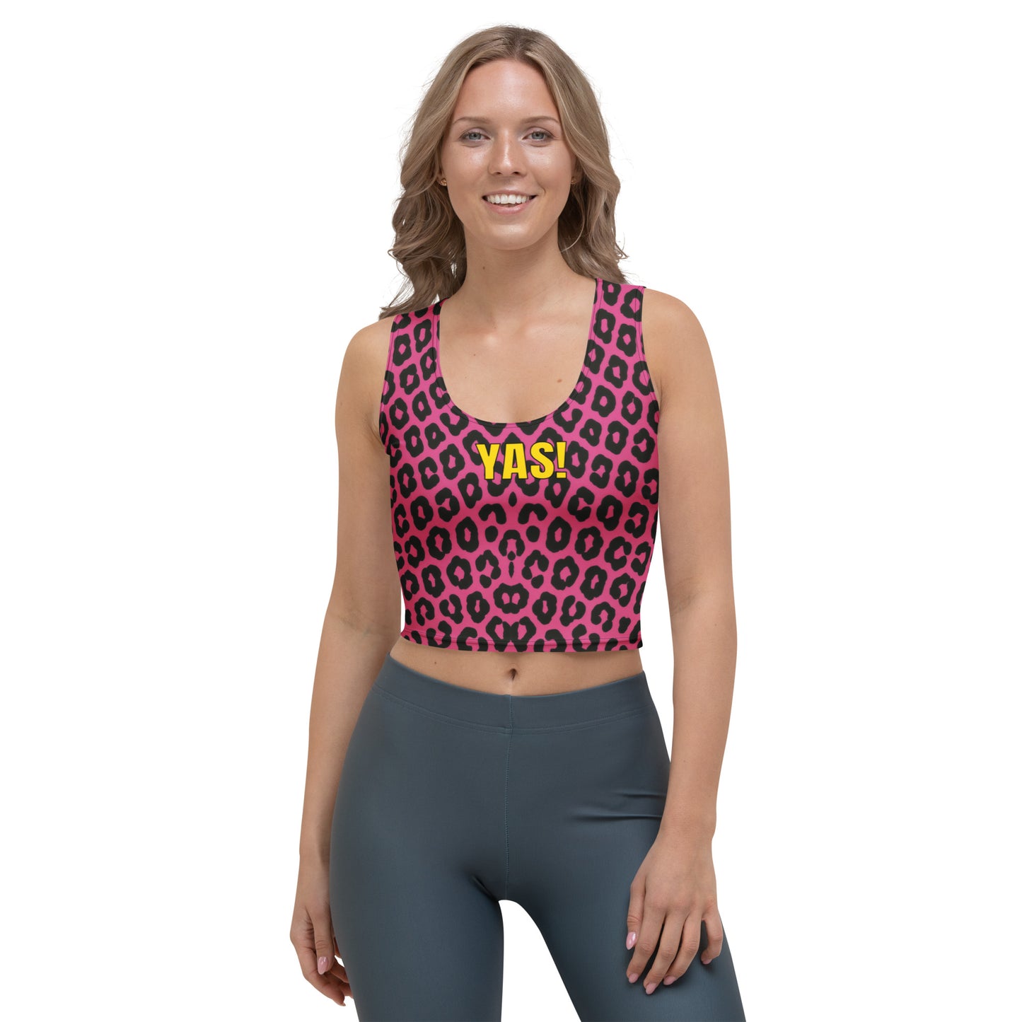 Summer YAS Crop Tee — Skull’s HOT Pink Edition