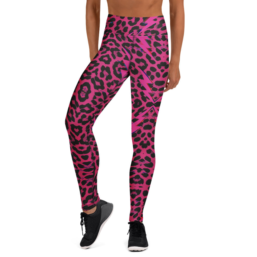 Pucé Prowl: Glitch Leopard Leggings