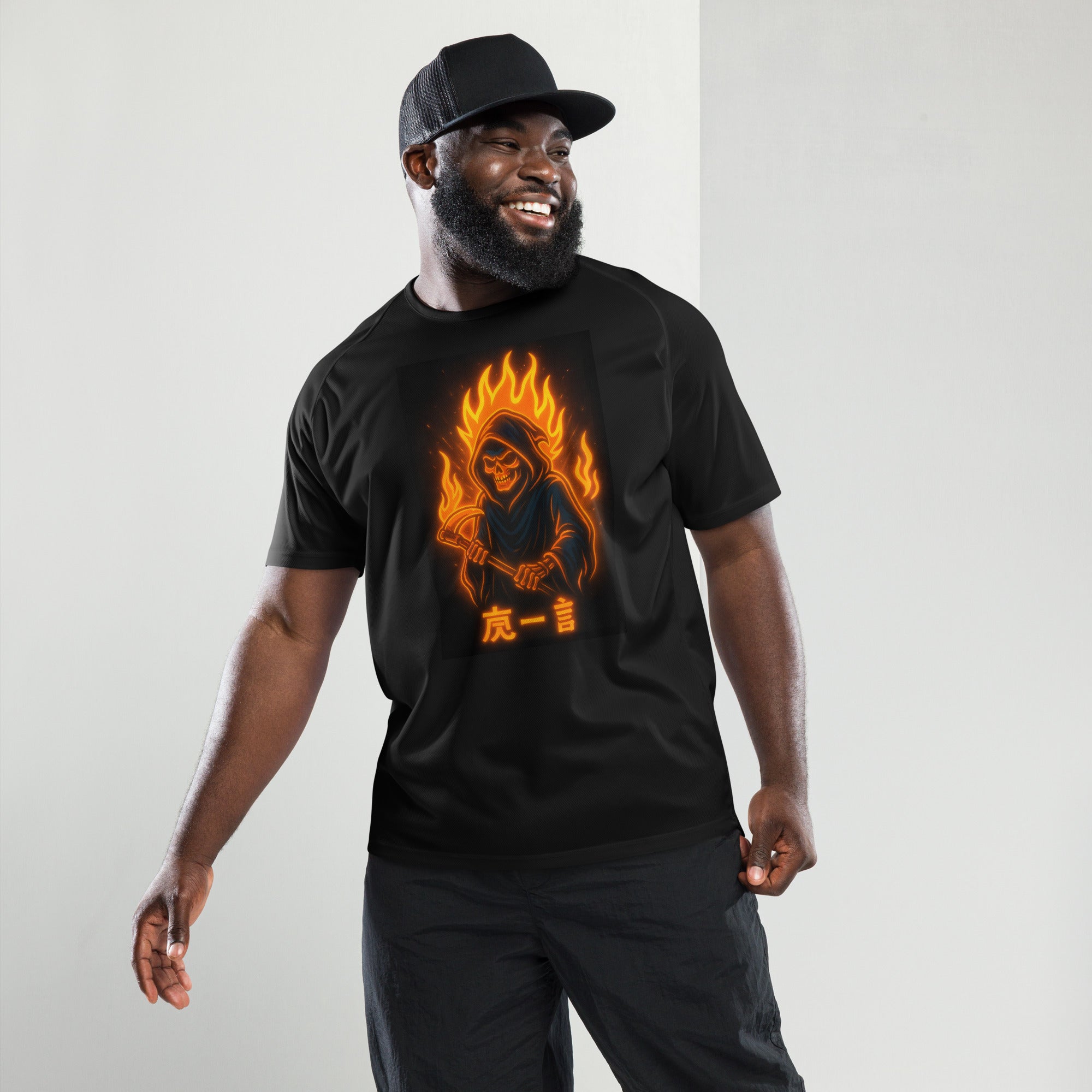 The Shinigami Reaper – Fiya Troll #004 | Men's, Adult, Short Sleeve, Mesh Sports Jersey