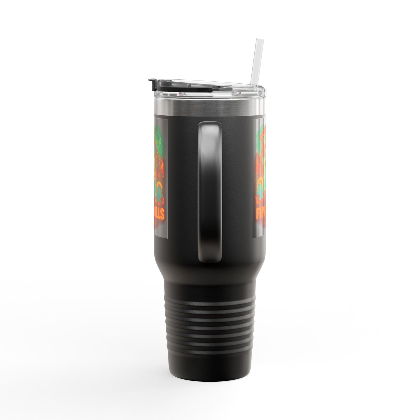 Travel Mug - Fiya Trolls Design, 40oz, Insulated, Stainless Steel, Polar Camel Mug