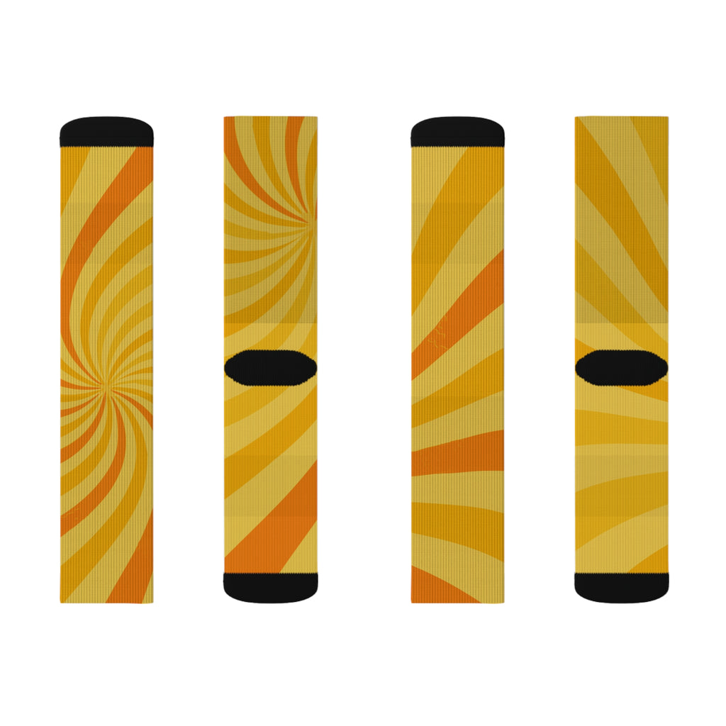 Signal: Burst - Fun and Vibrant Sublimation Socks, Unique Design, Great Gift Idea, Colorful Footwear,