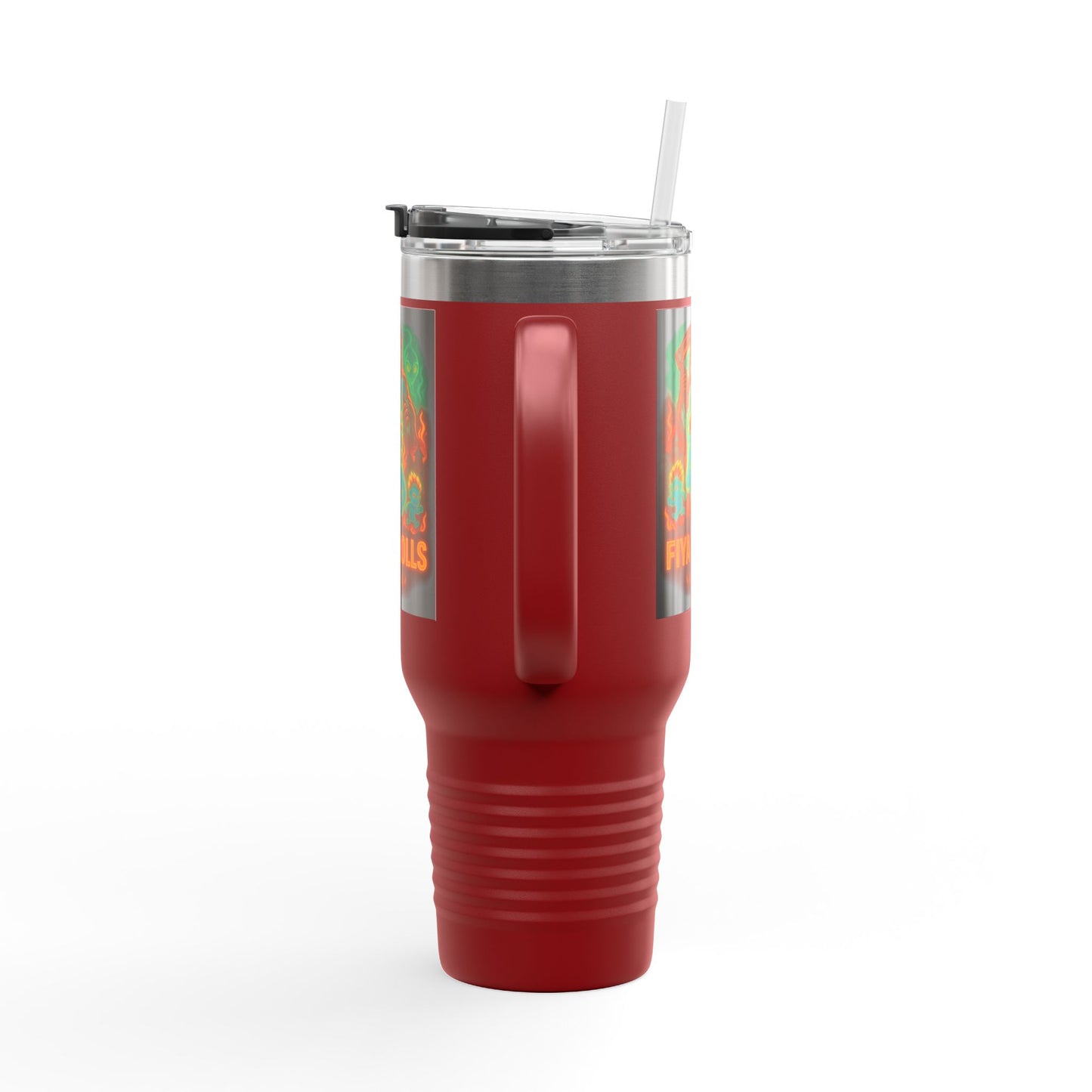 Travel Mug - Fiya Trolls Design, 40oz, Insulated, Stainless Steel, Polar Camel Mug