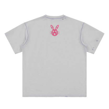 Hand-frayed Reversible T-shirt