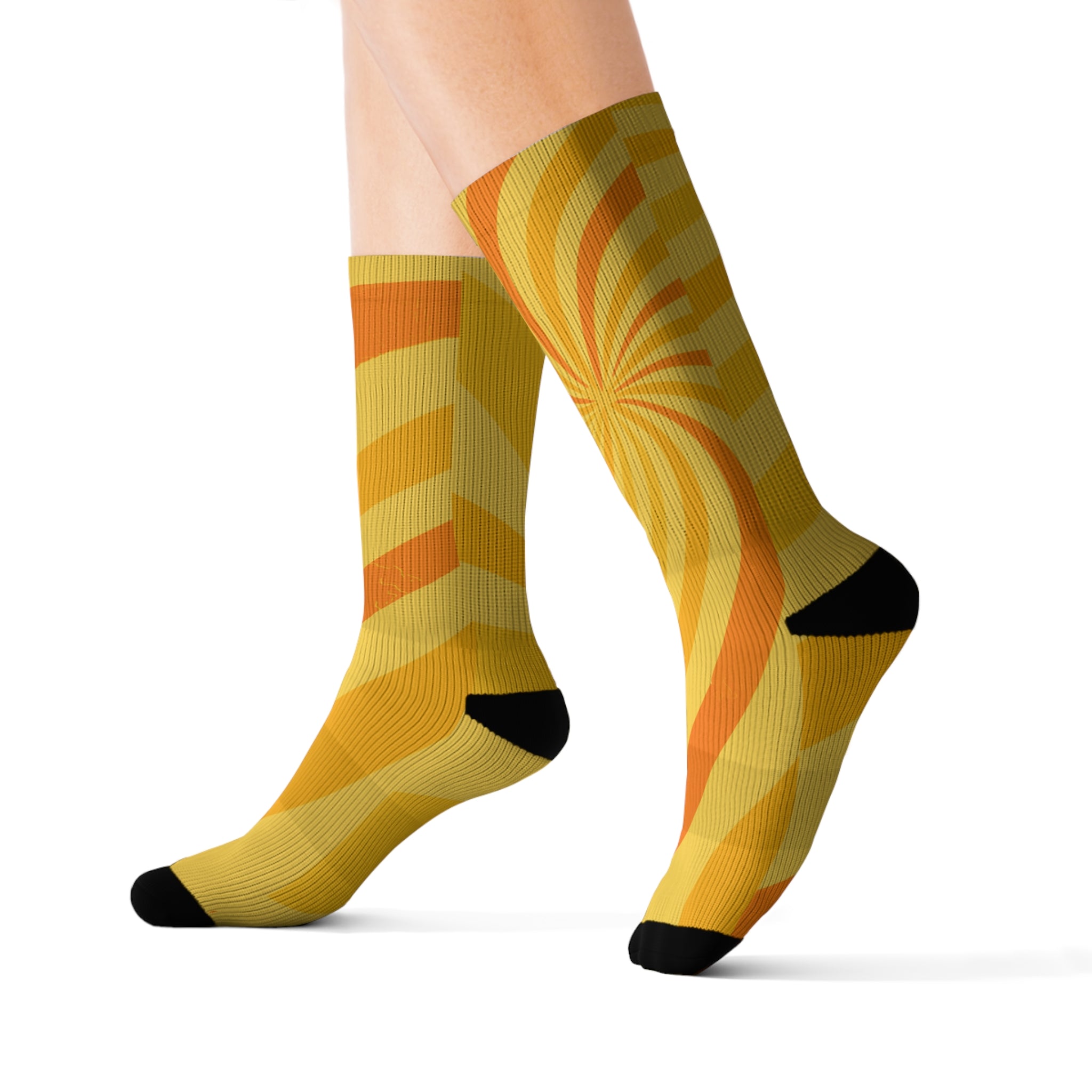 Signal: Burst - Fun and Vibrant Sublimation Socks, Unique Design, Great Gift Idea, Colorful Footwear,
