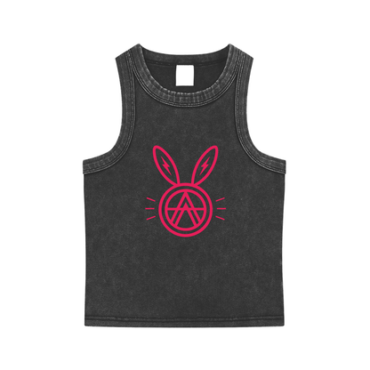 Bunny Anarchy Snow Washed Tank Top