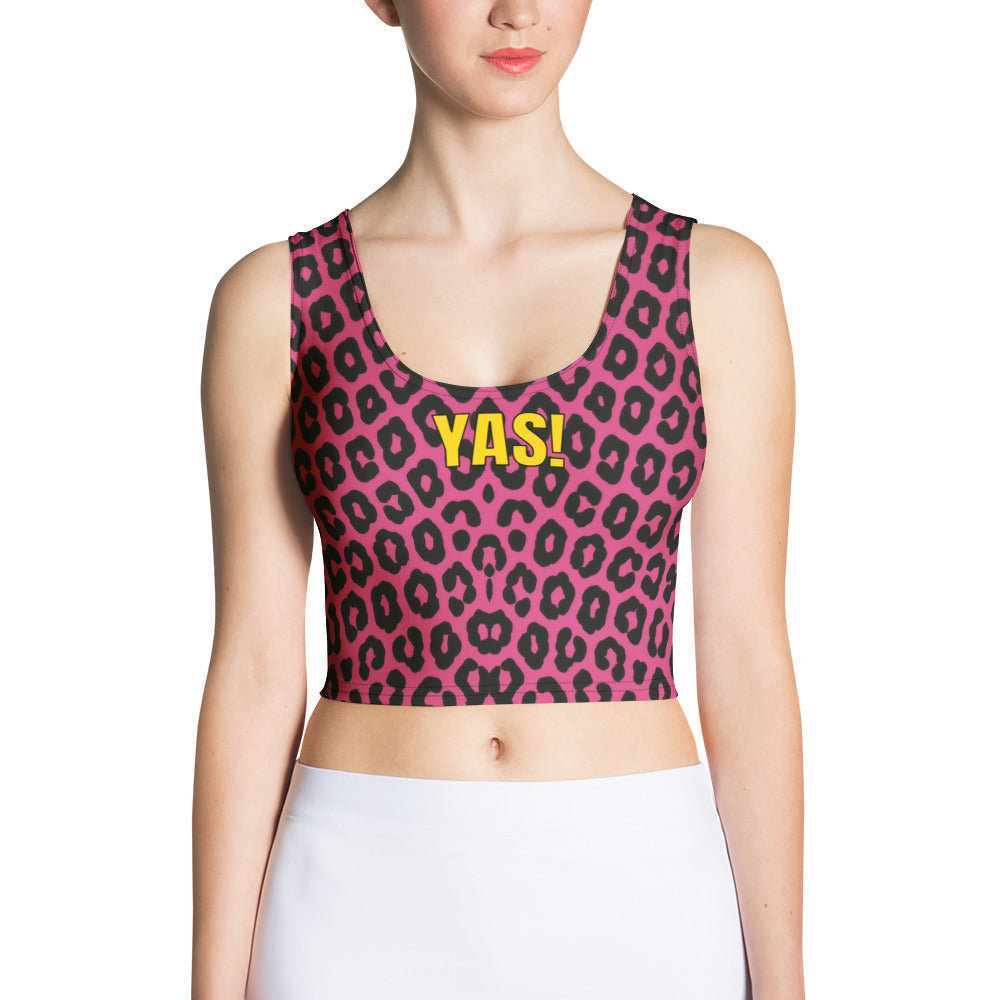 Summer YAS Crop Tee — Skull’s HOT Pink Edition