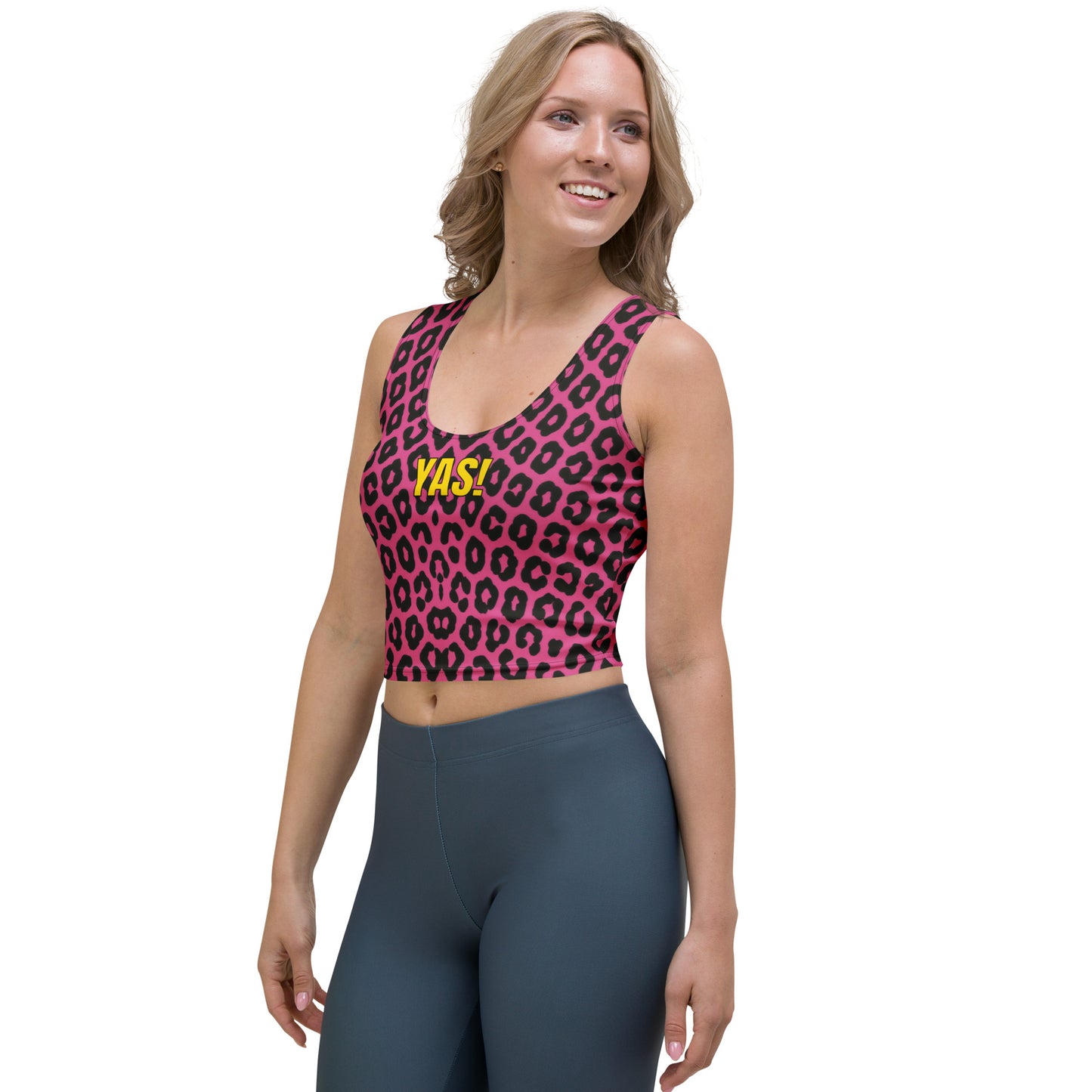 Summer YAS Crop Tee — Skull’s HOT Pink Edition