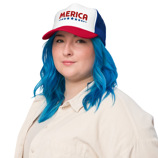 Merica Embroidered Foam trucker hat